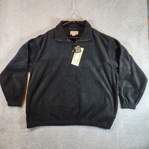 Colorado Timberline 1/4 Zip Pullover Sweatshirt Mens 2XL Black Fleece Polyester